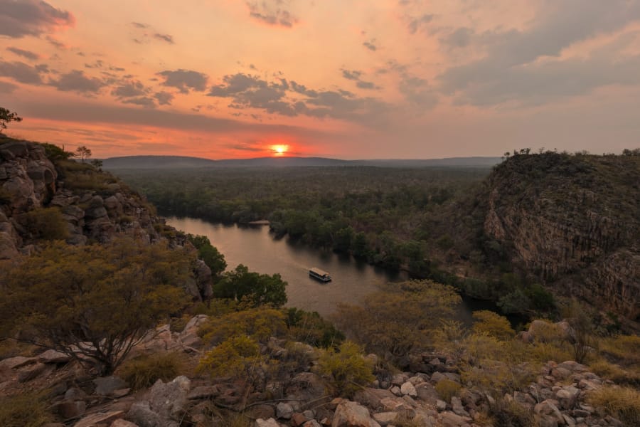 Croisière dîner au coucher de soleil de Katherine Gorge